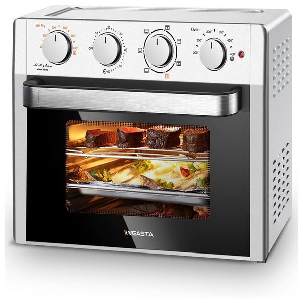 Forno-Eletrico-de-Bancada-19L-5-em-1-Multifuncoes-em-Aco-foto-0