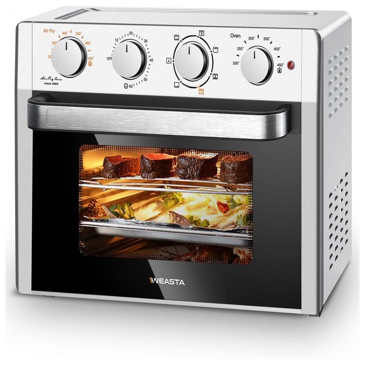 Forno-Eletrico-de-Bancada-19L-5-em-1-Multifuncoes-em-Aco-foto-0