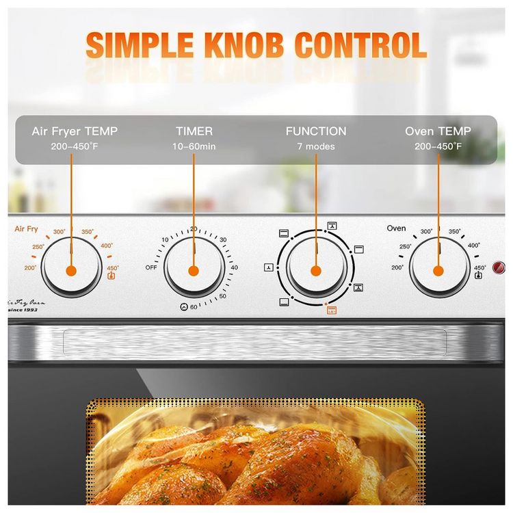 Forno-Eletrico-de-Bancada-19L-5-em-1-Multifuncoes-em-Aco-foto-3