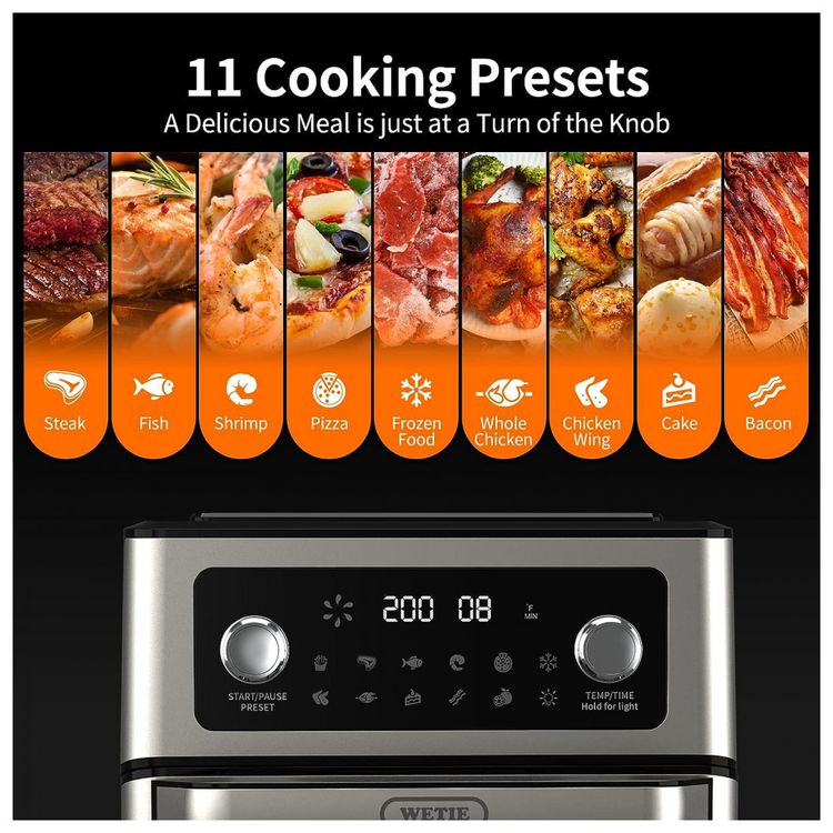WETIE-FO12A-Fritadeira-Eletrica-AirFryer-13L-de-Capacidade-e-foto-3