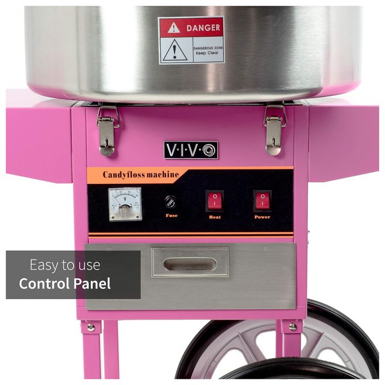 Maquina-de-Algodao-Doce-Eletrica-com-Carrinho-com-Escudo-foto-3