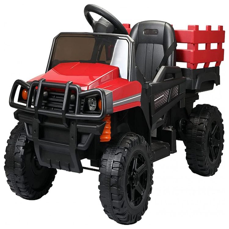 Trator-Eletrico-Infantil-a-Bateria-12V-com-Controle-Remoto-e-foto-0