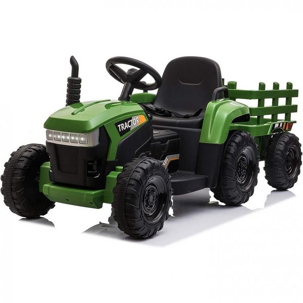 Trator-Eletrico-Infantil-Movido-a-Bateria-12V-com-Reboque-e-foto-0