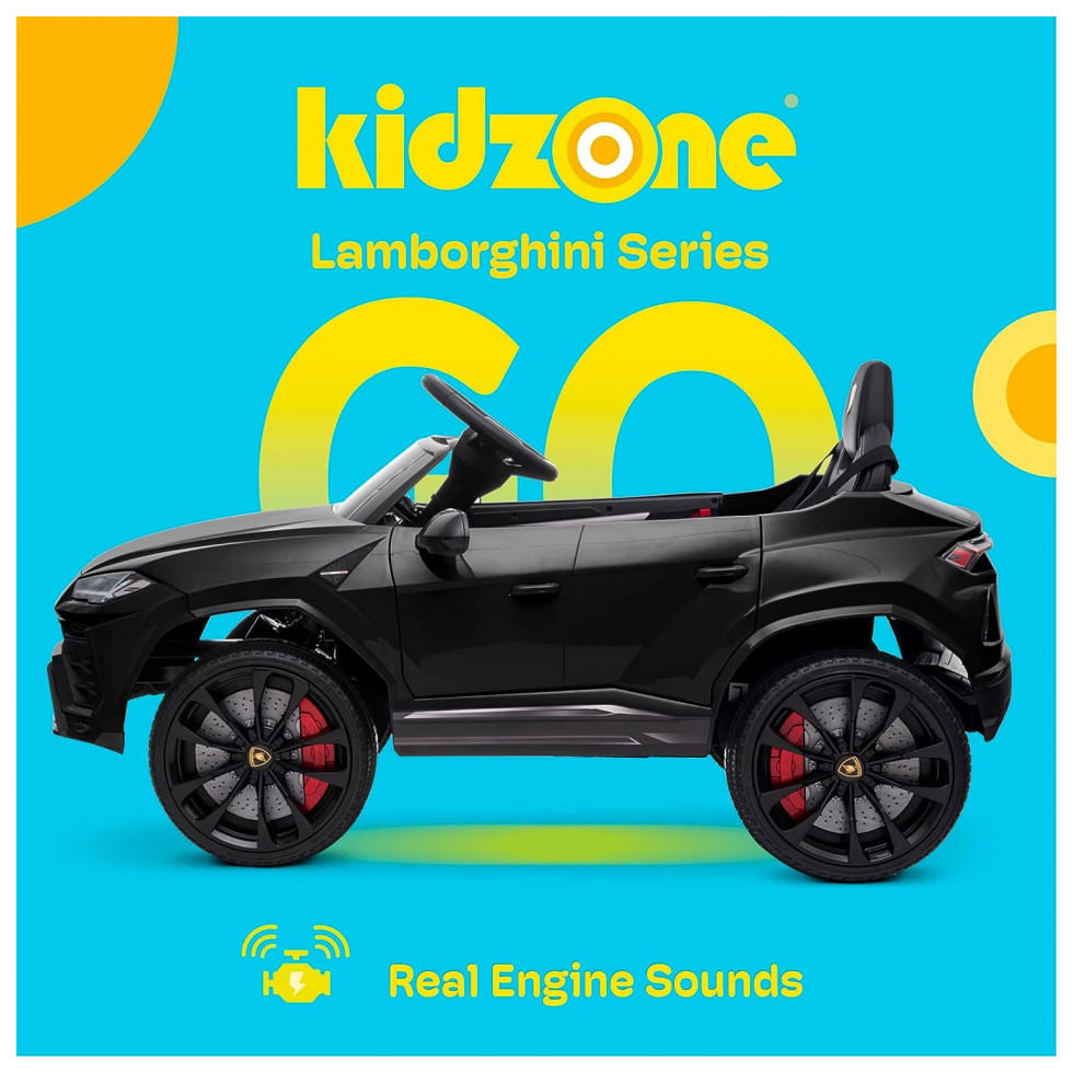Encontraproduto.com.br - Carro, Carrinho Elétrico Infantil a Bateria 12V 1 Assento com Luz LED e Suspensão de Mola, KIDZONE, Rosa