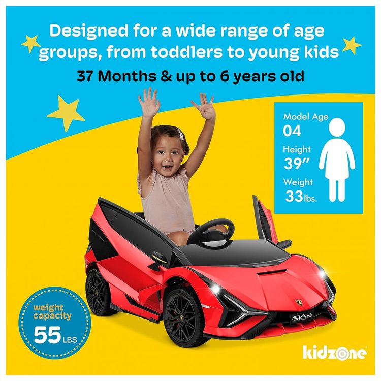 Kidzone-Carro-Carrinho-Lamborghini-Eletrico-Infantil-a-foto-4