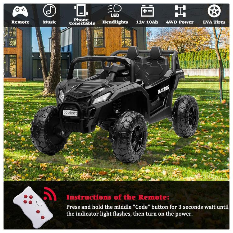 sopbost-Carro-Carrinho-Eletrico-Infantil-Off-Road-a-Bateria-foto-2