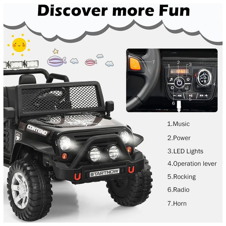 Costzon-Kids-Carro-Carrinho-Eletrico-Infantil-Off-Road-a-foto-2