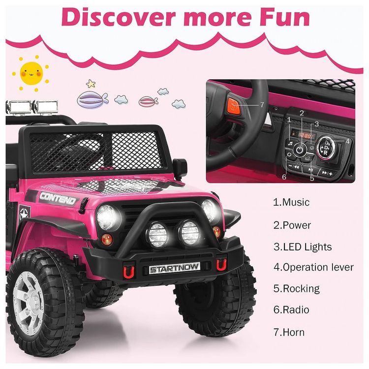 Kids-Carro-Carrinho-Eletrico-Infantil-Off-Road-a-Bateria-foto-2