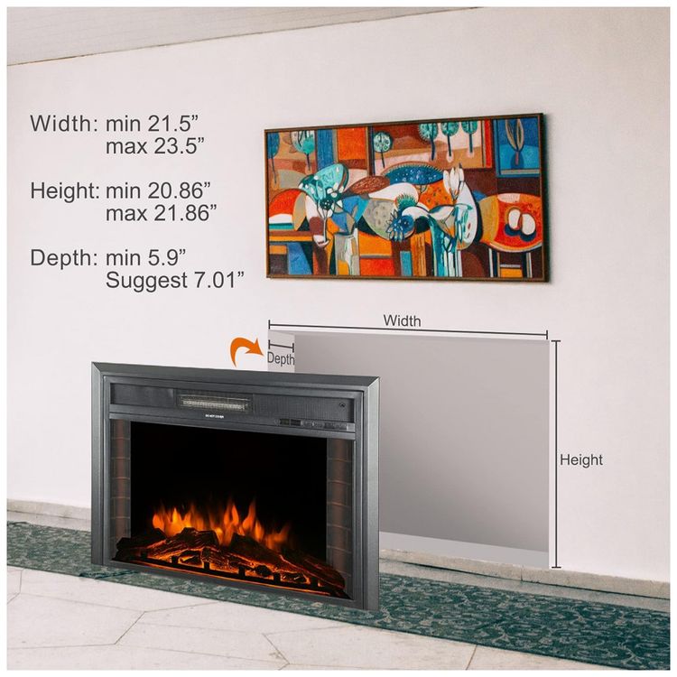 Lareira-Eletrica-de-Embutir-A52x66L-com-Controle-Remoto-foto-5