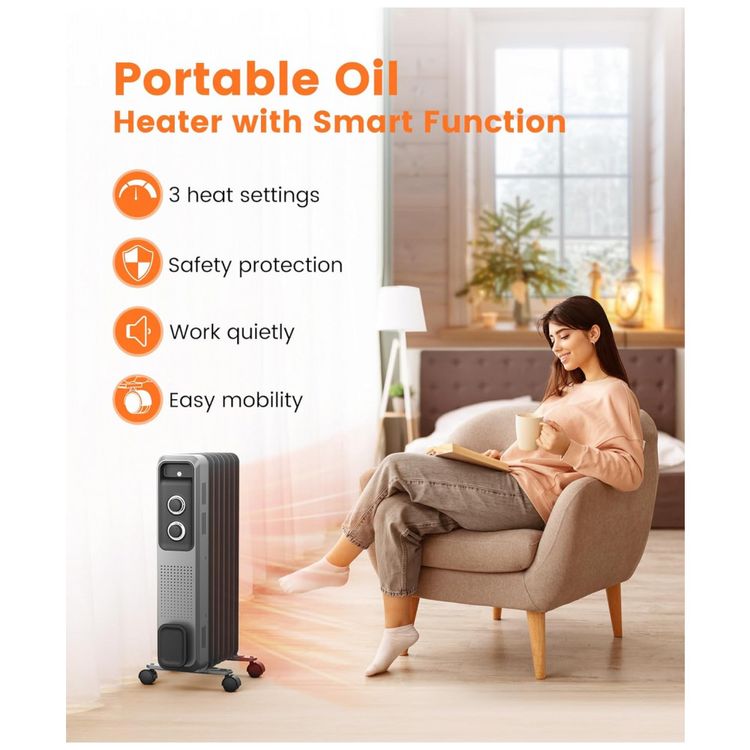 Aquecedor-Eletrico-a-Oleo-Portatil-com-3-Niveis-de-Ajuste-foto-1