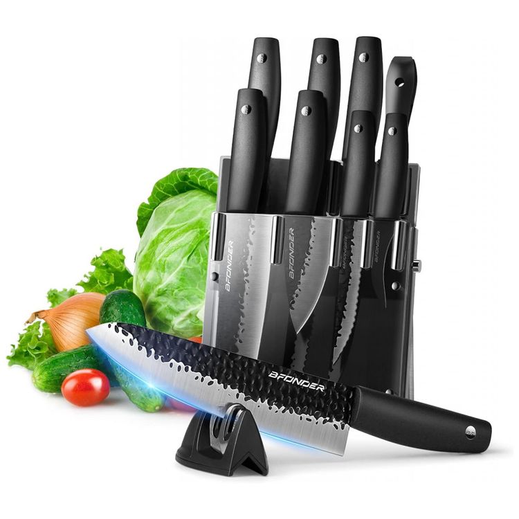Conjunto-de-Facas-em-Aco-Inoxidavel-com-Suporte-em-Acrilico-foto-0