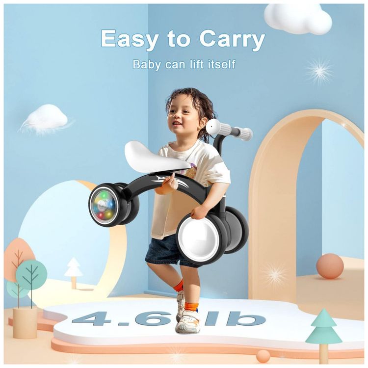 Bicicleta-sem-Pedal-com-Assento-Macio-Rodas-Silenciosas-e-foto-5