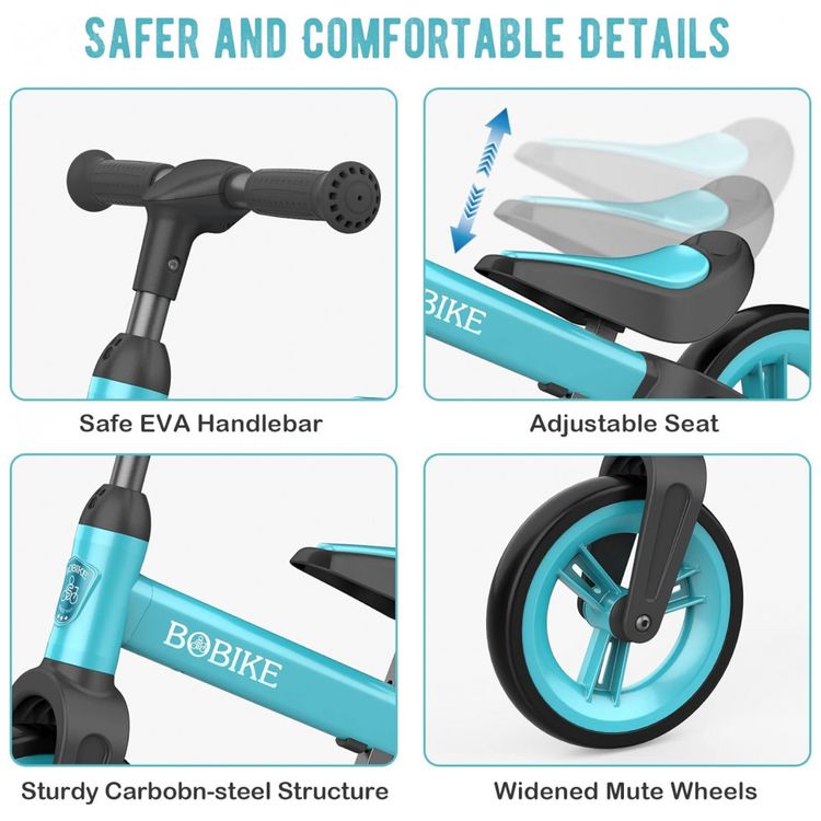 Bicicleta-sem-Pedal-com-Assento-Ajustavel-e-Guiador-para-foto-2