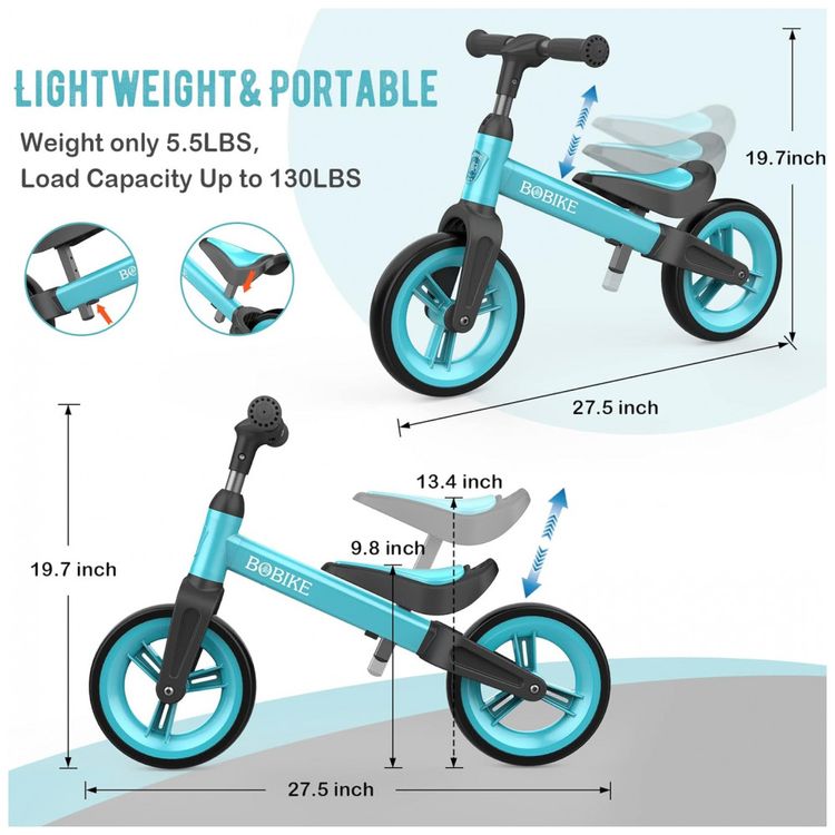Bicicleta-sem-Pedal-com-Assento-Ajustavel-e-Guiador-para-foto-3