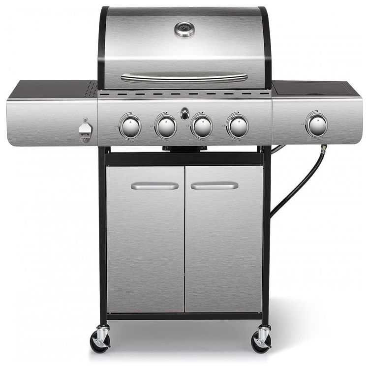 Churrasqueira-a-Gas-34.000-BTU-com-3-Queimadores-2-Portas-e-foto-0