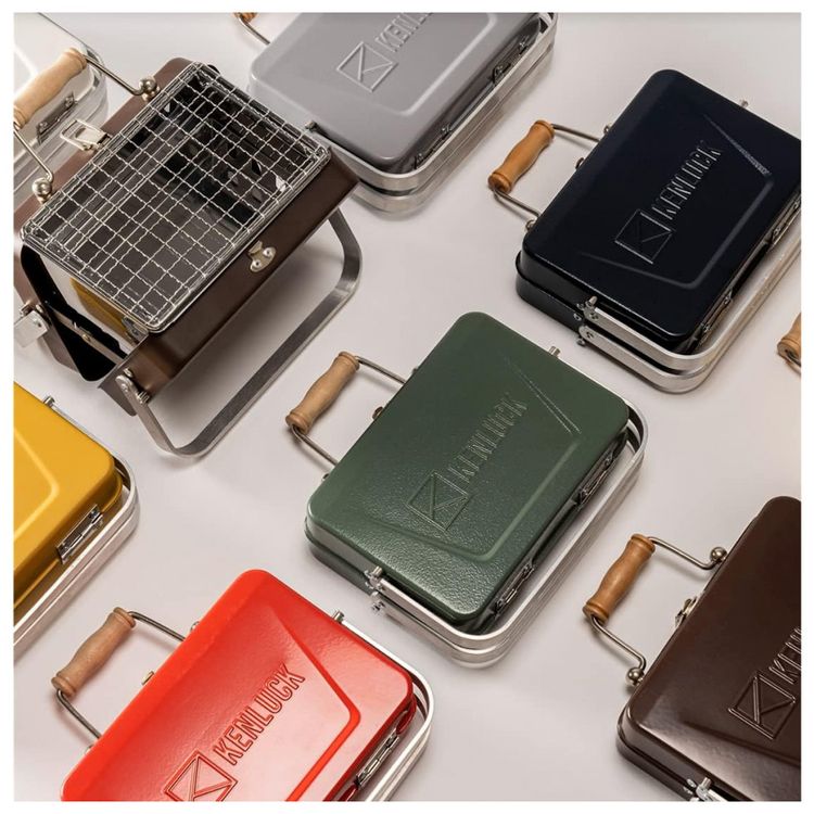 KENLUCK-Mini-Churrasqueira-a-Carvao-Portatil-Dobravel-em-Aco-foto-1