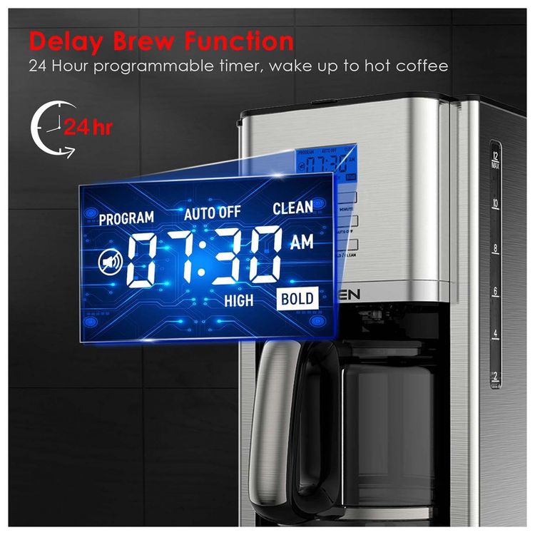 AIRMSEN-CM1705WE-Maquina-de-Cafe-Programavel-com-Tela-LCD-foto-2