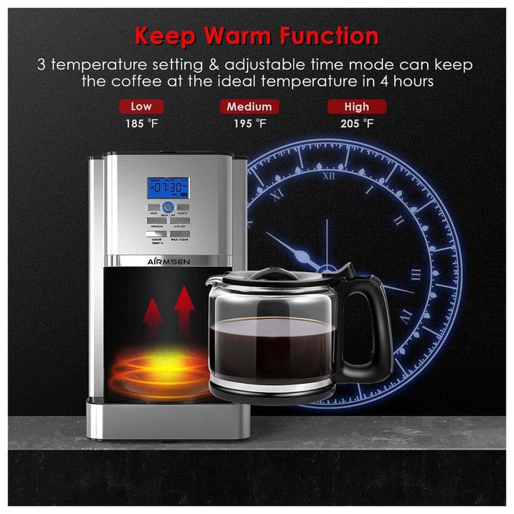 AIRMSEN-CM1705WE-Maquina-de-Cafe-Programavel-com-Tela-LCD-foto-4