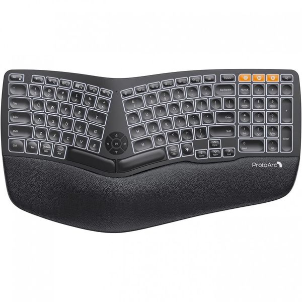 ProtoArc-EK01-Teclado-Ergonomico-Sem-Fio-Recarregavel-Reduz-foto-0