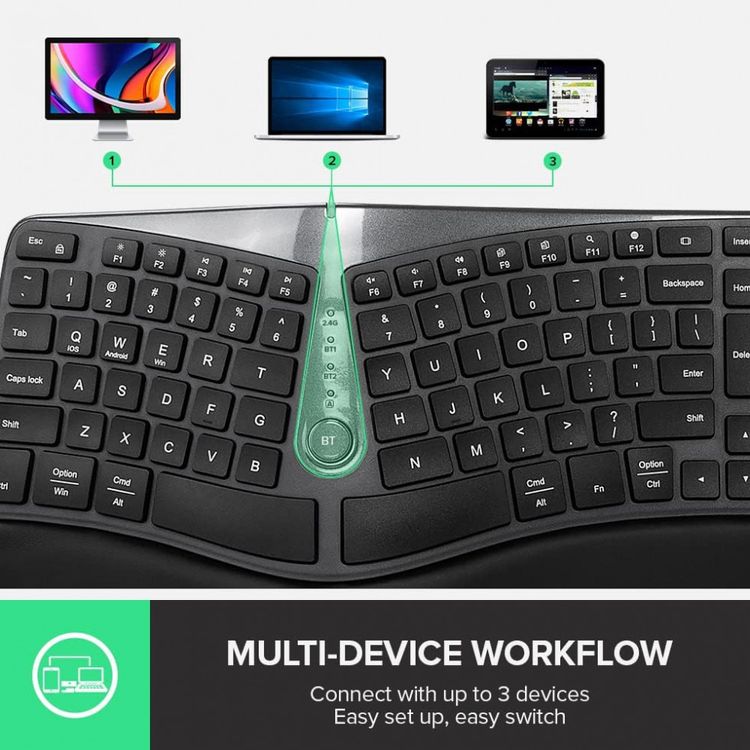 DELUX-GM901D-Teclado-Ergonomico-Sem-Fio-Recarregavel-Reduz-a-foto-2