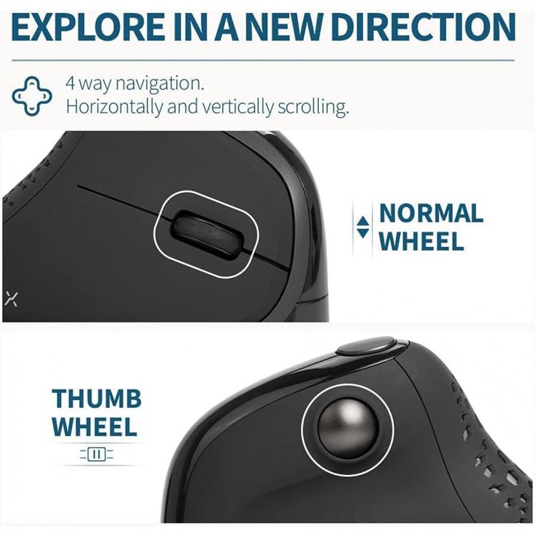 DELUX-M618XSD-Mouse-Ergonomico-Vertical-sem-Fio-Reduz-a-foto-4