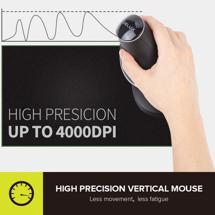 DELUX-Mouse-Ergonomico-Vertical-sem-Fio-Reduz-a-Tensao-do-foto-3