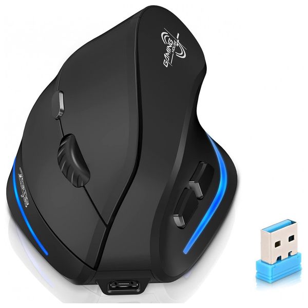 Mouse-Ergonomico-Vertical-Optico-sem-Fio-Reduz-a-Tensao-do-foto-0