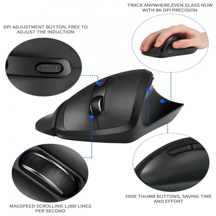 Newtral-Mouse-Ergonomico-Vertical-33-graus-sem-Fio-Reduz-a-foto-3