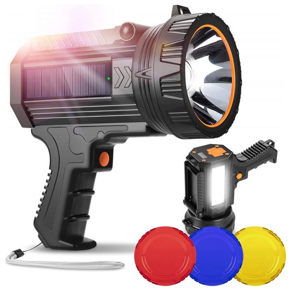 Lanterna-LED-Recarregavel-10000-Lumens-20H-de-Acao-a-Prova-d-foto-0