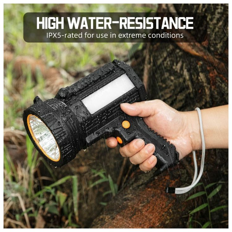 Lanterna-LED-Recarregavel-10000-Lumens-20H-de-Acao-a-Prova-d-foto-4
