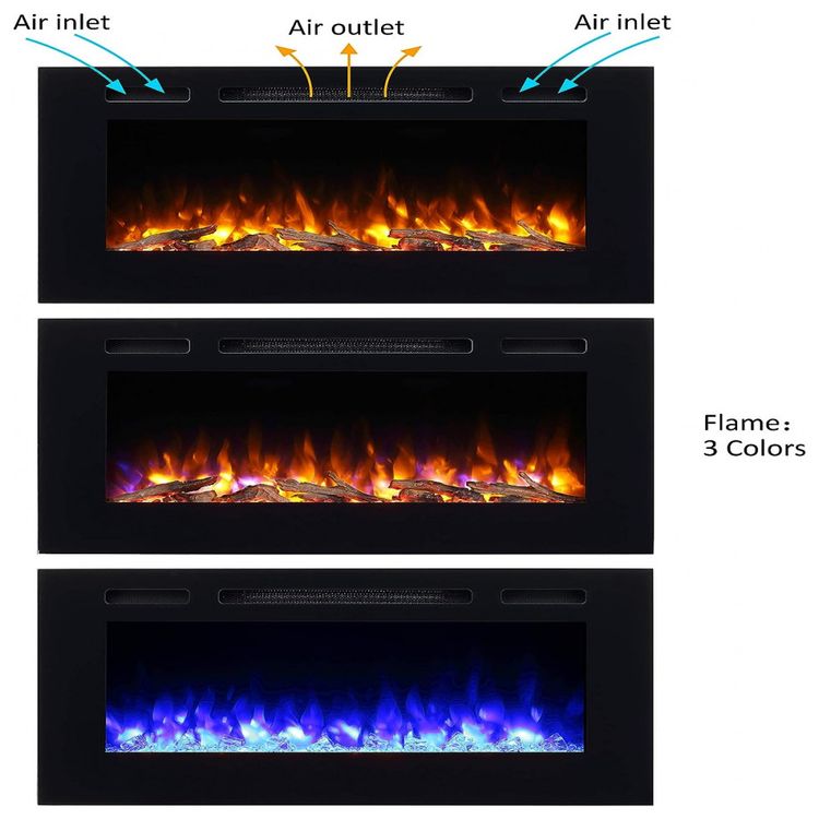 Lareira-Eletrica-PuraFlame-de-Embutir-A50x91L-com-Controle-foto-1