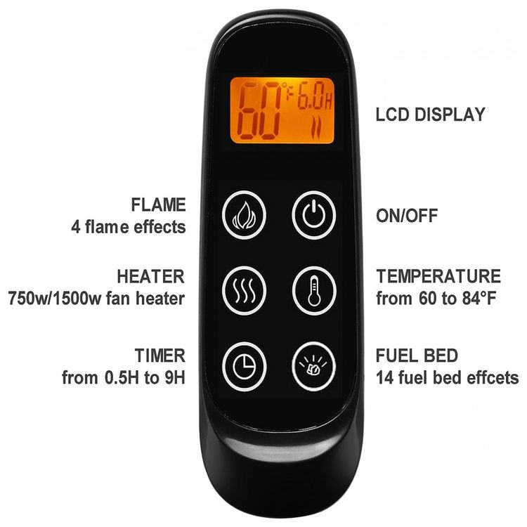 Lareira-Eletrica-PuraFlame-de-Embutir-A50x91L-com-Controle-foto-4
