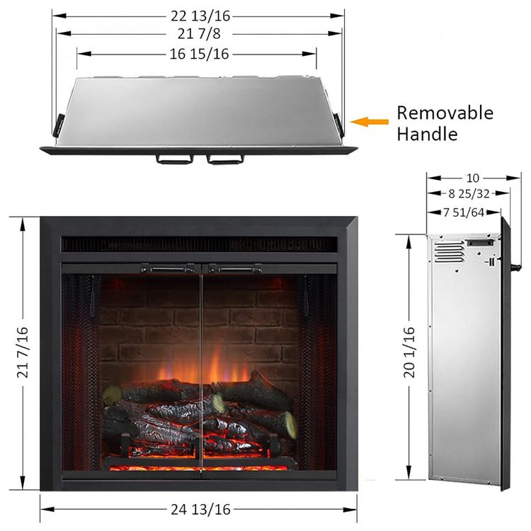 Lareira-Eletrica-PuraFlame-de-Embutir-A55x88L-com-Controle-foto-1