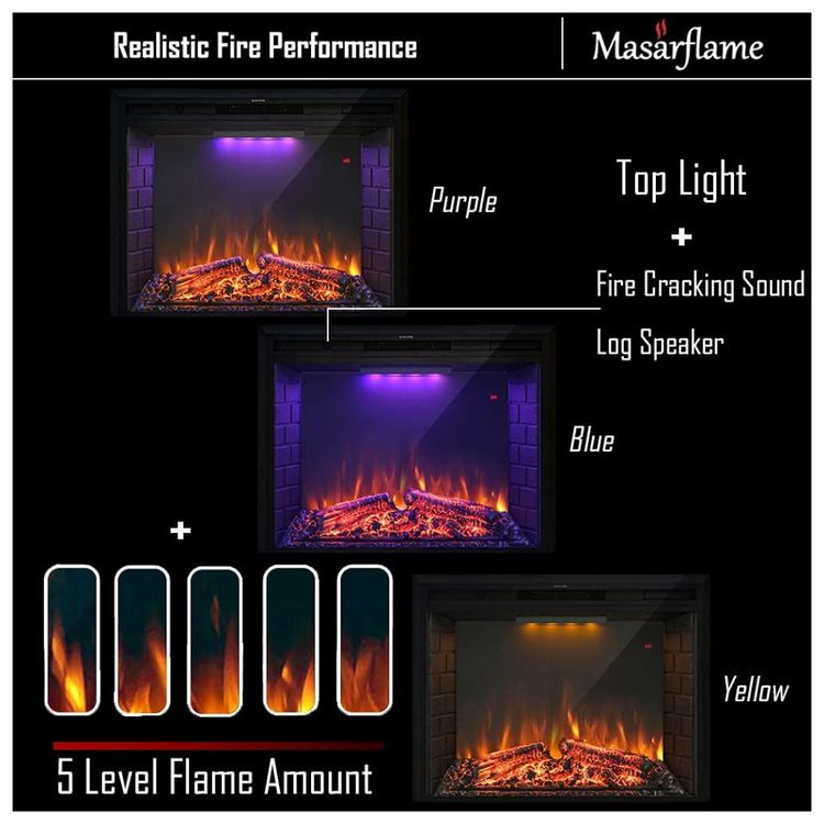 Lareira-Eletrica-Masar-Flame-de-Embutir-A62x77L-com-Controle-foto-3