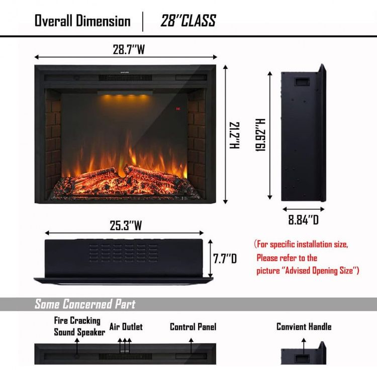 Lareira-Eletrica-Masar-Flame-de-Embutir-A62x77L-com-Controle-foto-4