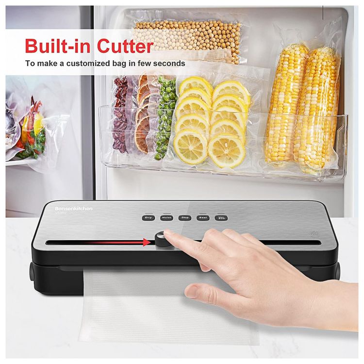 Bonsenkitchen-Seladora-a-Vacuo-para-Alimentos-com-Cortador-foto-4