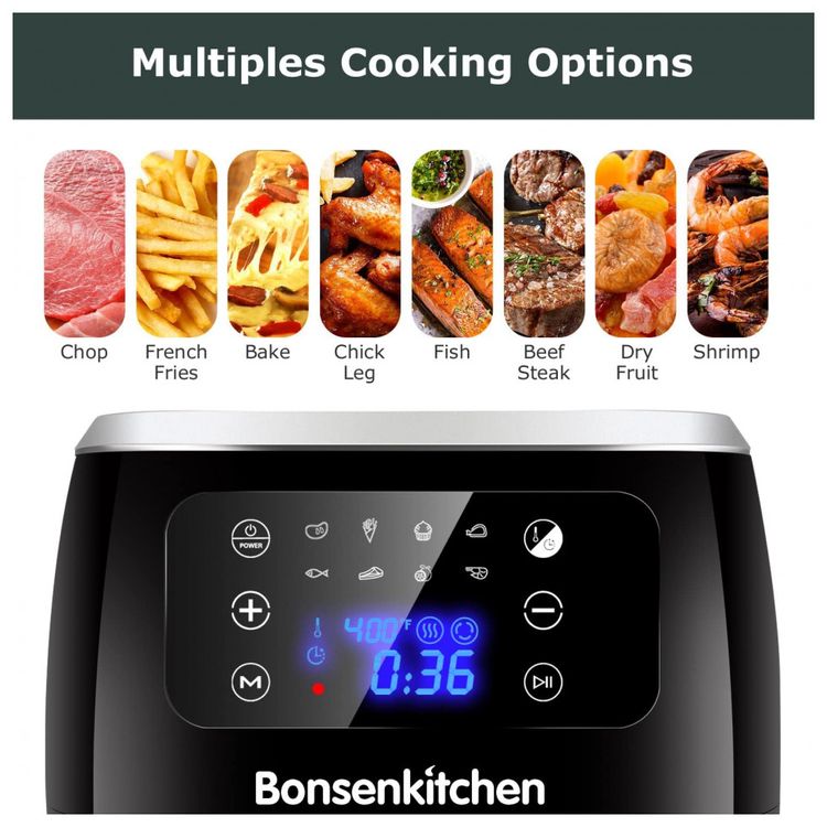 Forno-Eletrico-de-Bancada-com-Funcao-AirFryer-19L-com-Painel-foto-1