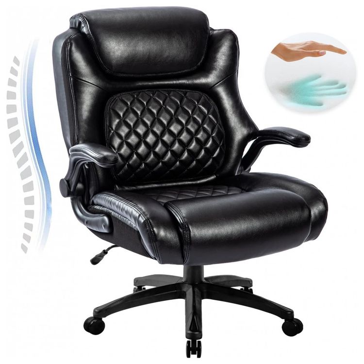 COLERLINE-Cadeira-de-Escritorio-Ergonomica-Giratoria-com-foto-0