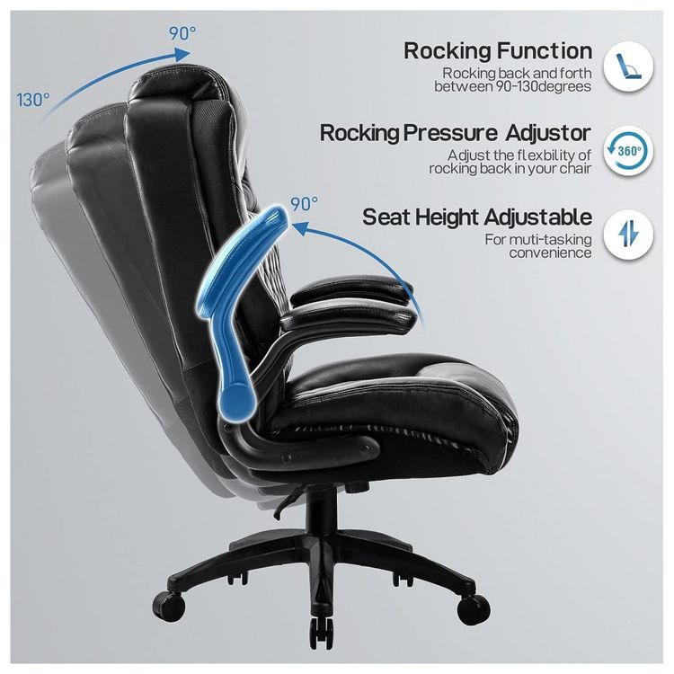COLERLINE-Cadeira-de-Escritorio-Ergonomica-Giratoria-com-foto-3