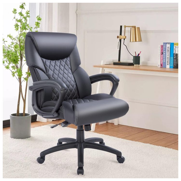 Cadeira-de-Escritorio-Ergonomica-Giratoria-com-Apoio-de-foto-1
