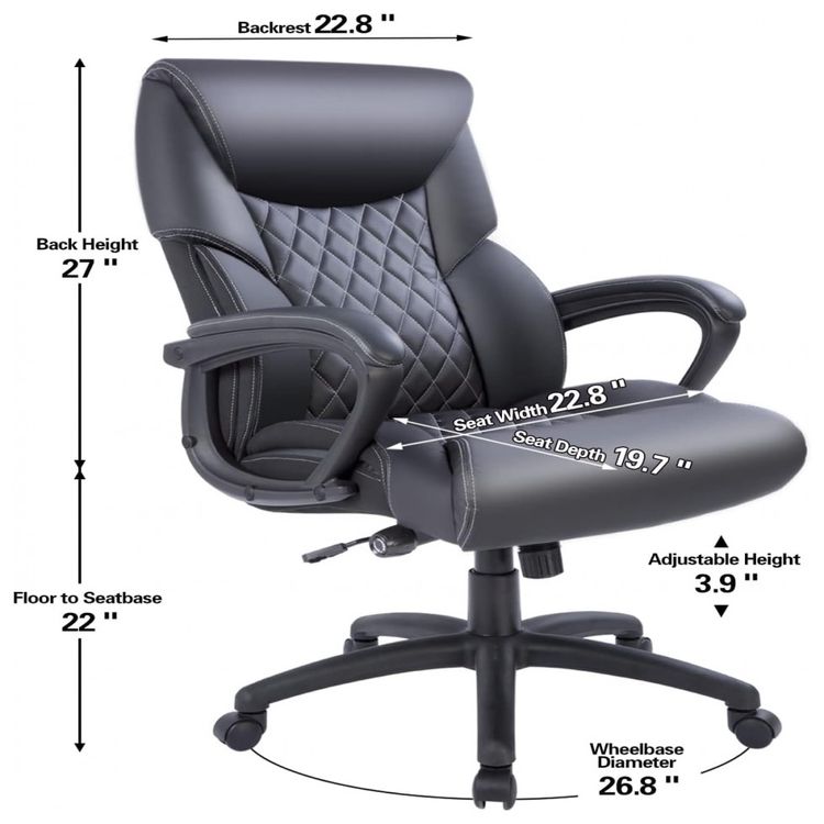 Cadeira-de-Escritorio-Ergonomica-Giratoria-com-Apoio-de-foto-2