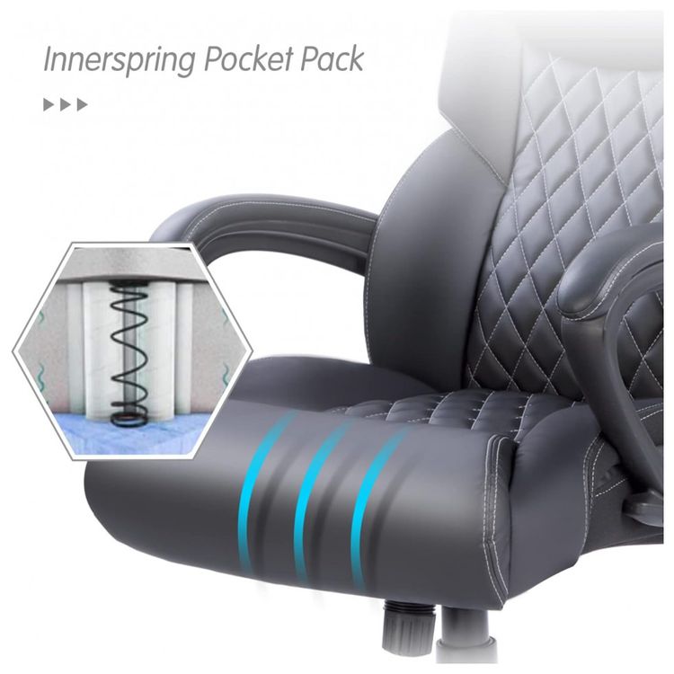 Cadeira-de-Escritorio-Ergonomica-Giratoria-com-Apoio-de-foto-3
