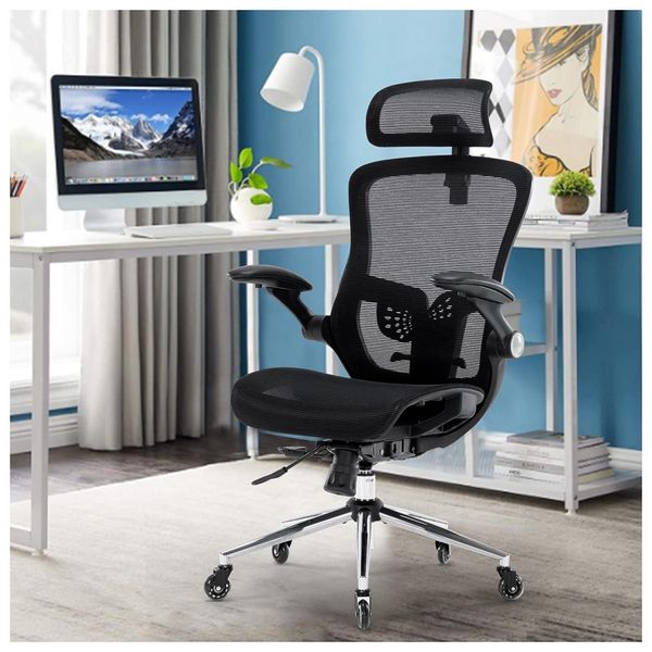 Cadeira-de-Escritorio-Ergonomica-Giratoria-com-Apoio-de-foto-0