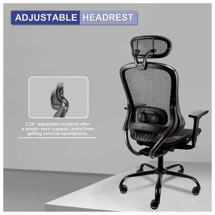 Cadeira-de-Escritorio-Ergonomica-Giratoria-com-Apoio-de-foto-5