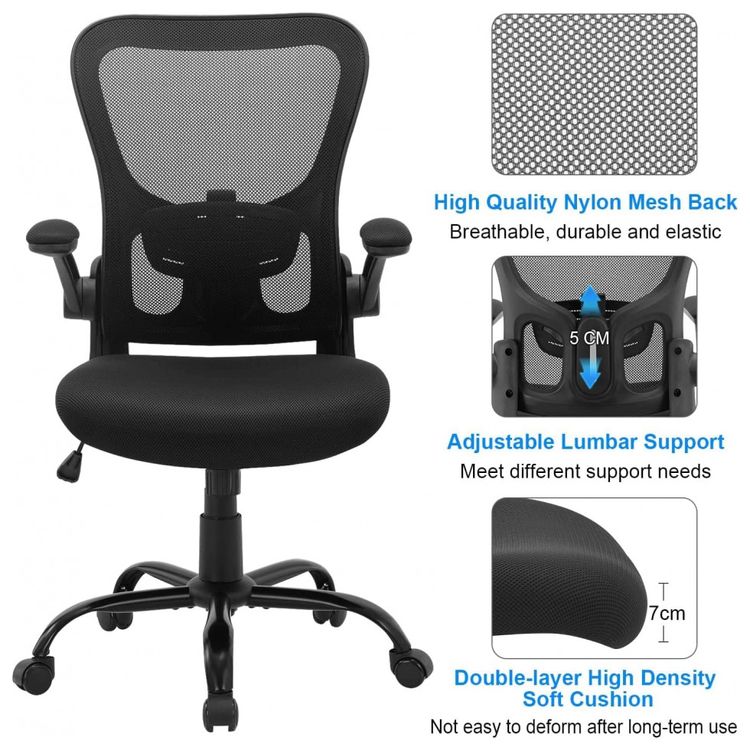 Cadeira-de-Escritorio-Ergonomica-Giratoria-com-Encosto-foto-1