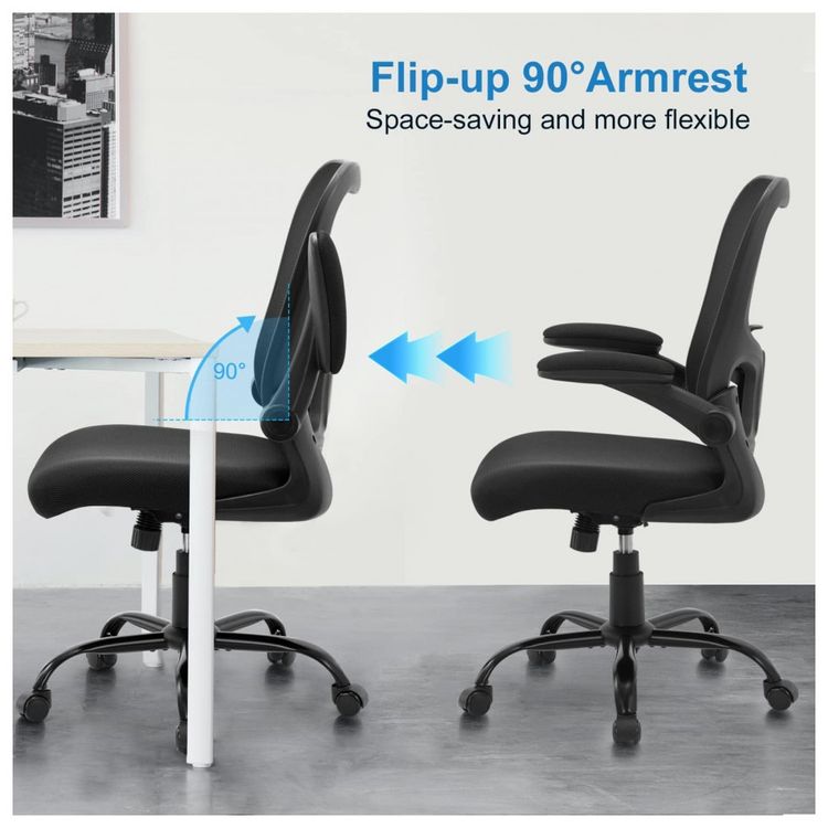 Cadeira-de-Escritorio-Ergonomica-Giratoria-com-Encosto-foto-2