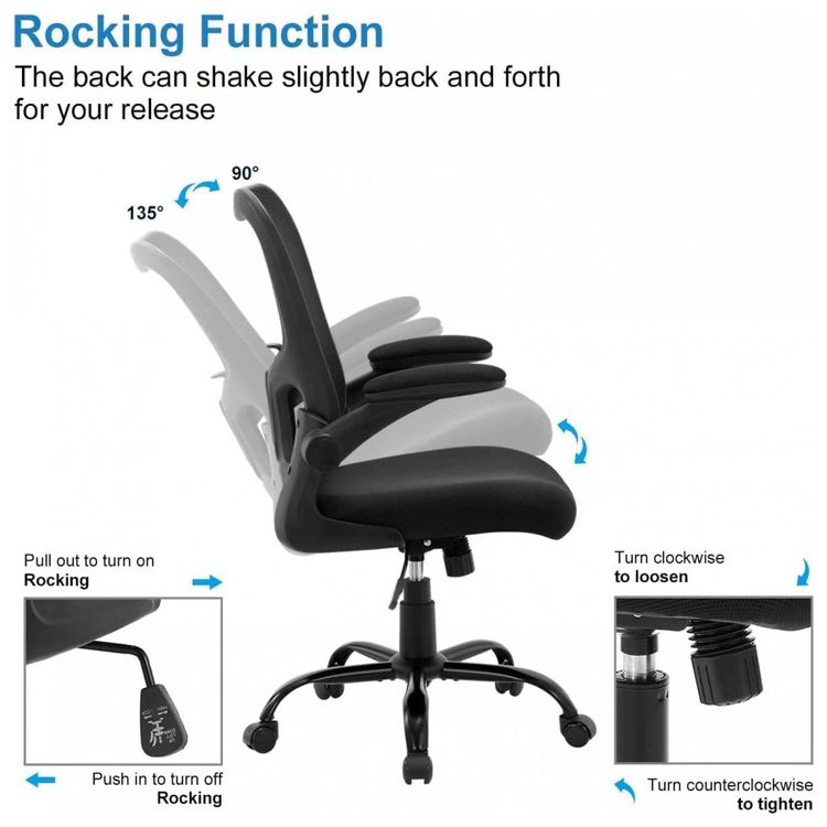 Cadeira-de-Escritorio-Ergonomica-Giratoria-com-Encosto-foto-3