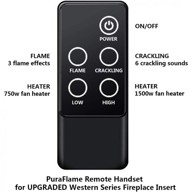 Lareira-Eletrica-PuraFlame-de-Embutir-A62x81L-com-Controle-foto-3