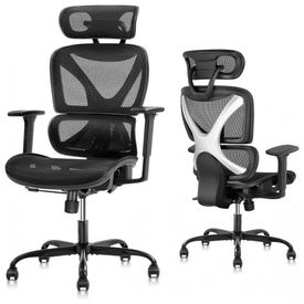 Cadeira-de-Escritorio-Ergonomica-Giratoria-com-Apoio-de-foto-0