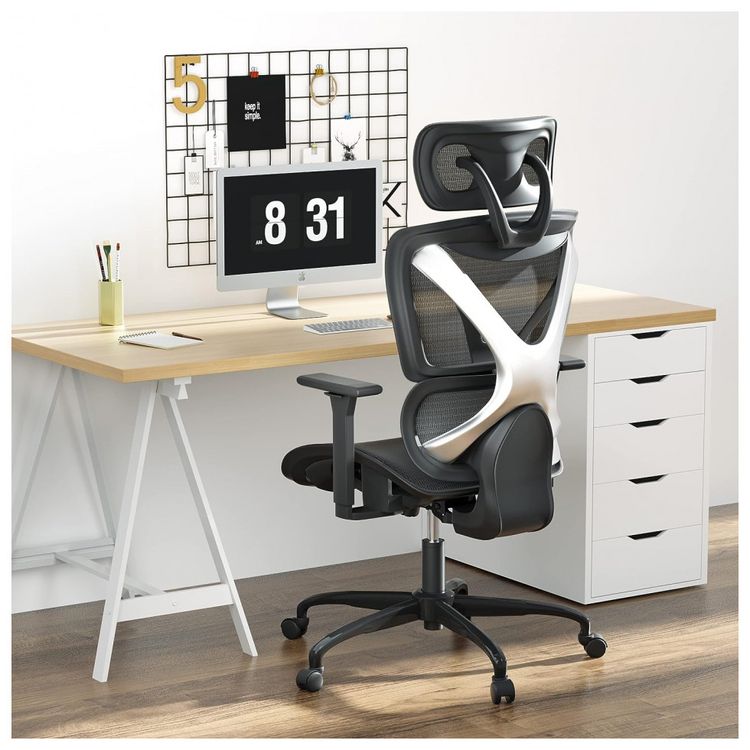 Cadeira-de-Escritorio-Ergonomica-Giratoria-com-Apoio-de-foto-1